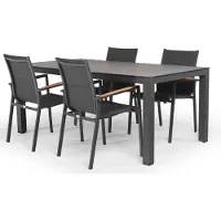 Tierra Outdoor 4-zits Diningset Briga Met Foxx Antraciet