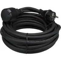 Velleman Verlengkabel H05RR-F 3G2.5 - 25 m 16 A/230 V 3680 W IP44 Rubber Zwart