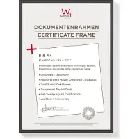 Walther design A4 Fotolijst Zwart KV130B 22,2 (B) x 1,4 (D) x 31 (H) cm KV130B