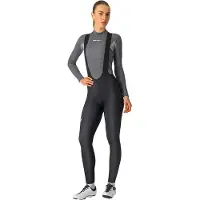 Castelli Espresso Lange Zwarte Dames Bib Shorts, Maat S
