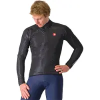 Castelli Squall Shell Winddichte Jas Zwart/Zilver || Maat: L
