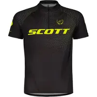 SCOTT RC Pro Junior Jersey met korte mouwen Zwart/Fluoriserend Geel