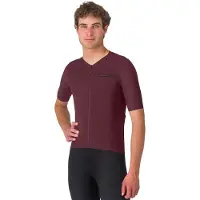 Castelli Premio Evo Bordeaux Korte Mouw Jersey || Maat: S