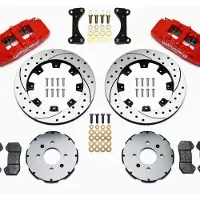 Wilwood Dynapro 6 Front Hat Kit 12.19in Drilled Red 94-01 Honda/Acura w/262mm Disc