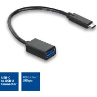 ACT AC7340 USB-C OTG Kabel USB 3.2 Gen2 USB-C Male/USB-A Female - 20 cm