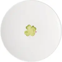 Villeroy & Boch 6x Villeroy & Boch Ontbijtbord Good Luck With Love, Bord, Groen