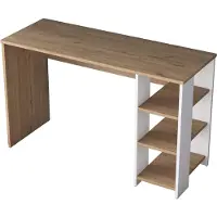 Skye Decor , HA108 - 3425, Bureau, Walnoot, 100% melaminecoating, 120 x 45 x 73,8 cm
