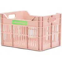 URBAN PROOF Gerecyclede Fietskrat Junior 15 Liter - Pastelroze voor 24inch fiets