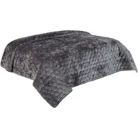 Unique living Bedsprei Peggy - Donkergrijs 220 x 220 cm