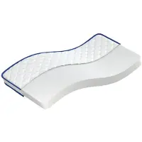 vidaXL Traagschuimmatras 100x200x17 cm Zacht wit