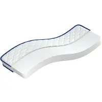 vidaXL Traagschuimmatras 70x200x17 cm Zacht wit