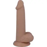 Intense Mr. - dildo - dildo vibrator - dildo vrouwen - dildo mannen - dildo anaal - dildo xxl - beige - flexibel - 18cm Ø 3,4cm / sex / erotiek toys