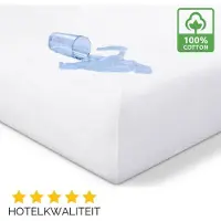 Droomtextiel Matrasbeschermer 100x200 cm - Waterdicht - Anti Bacterieel - Incontinentie Molton - Hoogwaardige Kwaliteit