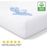 Droomtextiel Matrasbeschermer 180x200 cm - Waterdicht - Anti Bacterieel - Incontinentie Molton - Hoogwaardige Kwaliteit