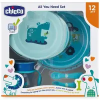 Chicco maaltijdset junior 33 x 34 cm blauw 3-delig