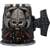 Nemesis Now - Gothic Bierkan - Danegeld Tankard - voor Geen - meerkleurig - Maat Standard