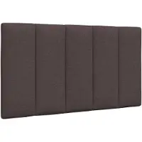 vidaXL Hoofdbordkussen "Hanko" 80 cm stof donkerbruin