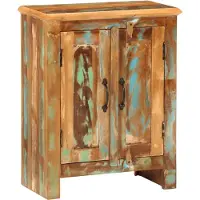 vidaXL Dressoir met 2 deuren 55x30x70 cm massief gerecycled hout