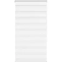 vidaXL Zebra rolgordijn 75x150 cm stofbreedte 70,9 cm polyester wit