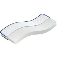 vidaXL Traagschuimmatras 80x200x17 cm Zacht wit