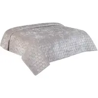 Unique living Bedsprei Peggy - Lichtgrijs 220 x 220 cm