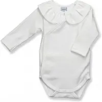 Babidu Romper 1178 wit,overslag, ruche