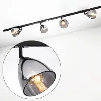 LumenXL Modern 1-fase railsysteem van 1,5 meter met Jenna spots - plafondlamp