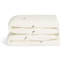 Yumeko Kinderdekbedovertrek Katoen Satijn 100x135 Wit - Eco, Bio & Fairtrade