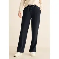 Cecil Dames Gestructureerde broek met rechte leg - Blauw - XXL