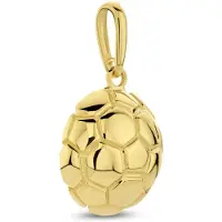 New Bling 9NBG-0709 Gouden Hangertje - Voetbal - 10mm - 14 Karaat - Goud