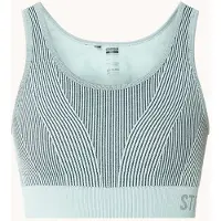 Stronger - Arc Seamless Sports Bra - Dames - Blauw - Maat M
