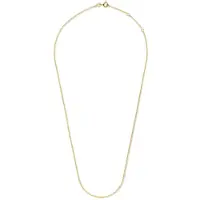 New Bling 9NBG-CH001Y-50 Gouden Collier - 1,3mm - Jasseron - 45+2,5+2,5cm - 14 Karaat - Goud