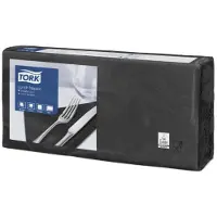 Tork Lunchservet Tork Advanced 1/4 vouw 2-laags 328x325mm 200 vel zwart 477148