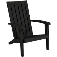 vidaXL Tuinstoel Adirondack polypropeen zwart - Adirondack Tuinstoel - Adirondack Tuinstoelen - Ligstoel - Tuinstoel