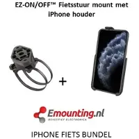 RAM Mount EZ-On/Off iPhone 6+/7+/Xs MAX Fietsset RAP-274-1-AP19U