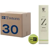 Tretorn Tennisballen Z Court Drukloos Doos 30x4 Ballen Met Logo Tennisdistrict