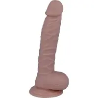 Intense Mr. - dildo - dildo vibrator - dildo vrouwen - dildo mannen - dildo anaal - dildo xxl - beige - flexibel - 20cm Ø 3,1cm / sex / erotiek toys