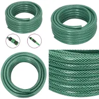 vidaXL Tuinslang met koppelingsset 0,5'' 10 m PVC groen - Tuinslang - Tuinslangen - Waterslang - Tuinslang
