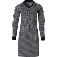 Pastunette Dames homedress met v-hals 'sporty monochrome chic fashion'