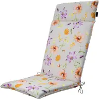 Madison Tuinstoelkussen Universeel Florina Lila Hoge Rug (120 x 50 cm)
