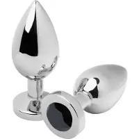 Metal hard | Metalhard Anal Plug Diamond Black Small 5.71cm