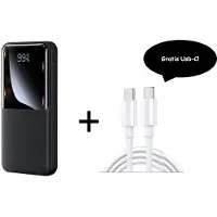 Remax cynlle serie powerbank - Powerbank 20000 mah - 22.5 w - zwart - snel opladen - met GRATIS usb-c 1,5 m kabel t.w.v. €10 euro!