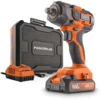 Powerplus Dual Power batterij slagmoersleutel POWDP20161 - 1/2" snoerloze slagmoersleutel 20 V, 4350 tpm en 220 Nm, incl. accu en lader