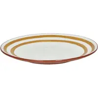 Pomax Mykonos plat bord D27cm geel