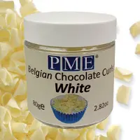 Pme Belgian Chocolate Curls White 85g