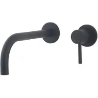 Wiesbaden Slim Twenty Inbouw Wastafelmengkraan - 2 gats - eenhendel - inclusief inbouwdeel - mat zwart SW440386/SW440387