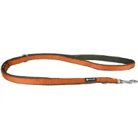 Petlando Magnetech Verstelbare Hondenlijn Olive/Orange 2,3m - maat M