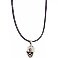 Charme Bijoux Ketting doodshoofd rvs zilverkleur -