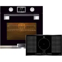 Kaiser - Inbouwoven - EH 6338 s - Inductiekookplaat - KCT 97 FI La Perle - pyrolytische oven - 11 functies - 90 cm