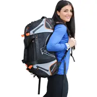 Arawaza Multifunctionele sporttas & rugzak | Zwart / Oranje (Maat: M)